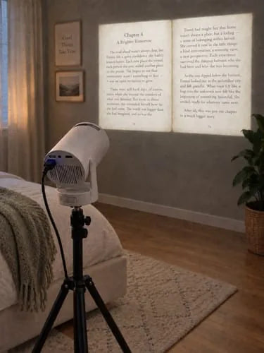 SkyRead reading projector customer photo