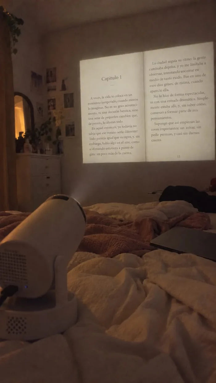 SkyRead reading projector customer photo