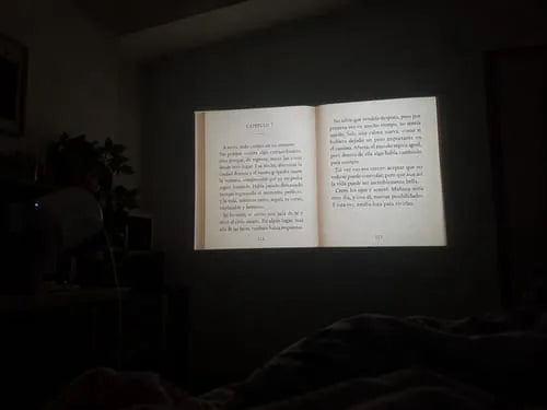 SkyRead reading projector customer photo